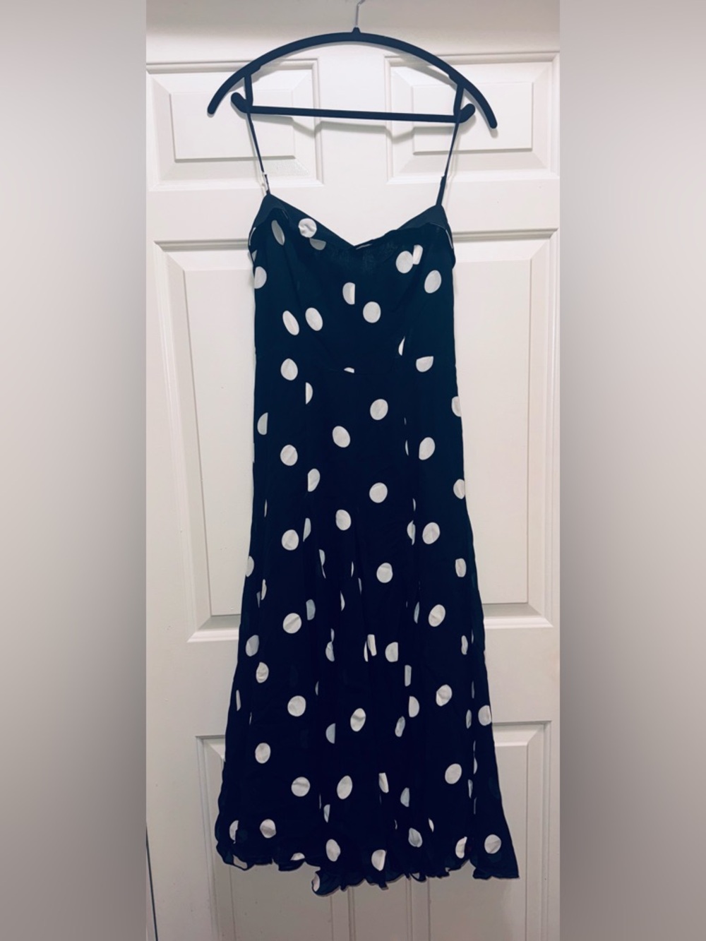 Reformation Moon Dot Midi Slip Fredo Dress, size 8, NWT - Picture 6 of 16